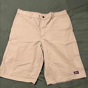 Dickies Men's Khaki Flat Front Shorts